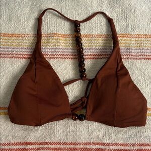 XS - NWT - L*Space - Jean Rich Brown Bikini Top
